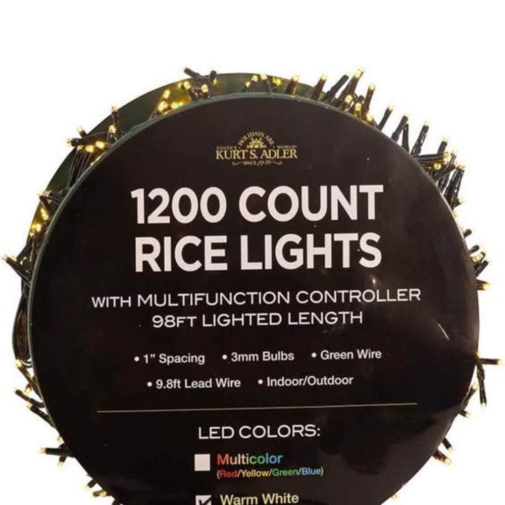 Kurt S. Adler AD1035WW String Light Set, Warm White